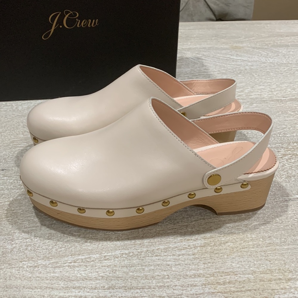 J Crew Convertible Leather Clogs - Picture 3 of 8